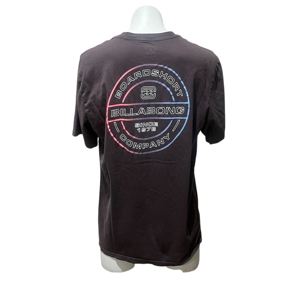 Billabong Premium Tee Men's T-Shirt Size L Black Short Sleeve Graphic
